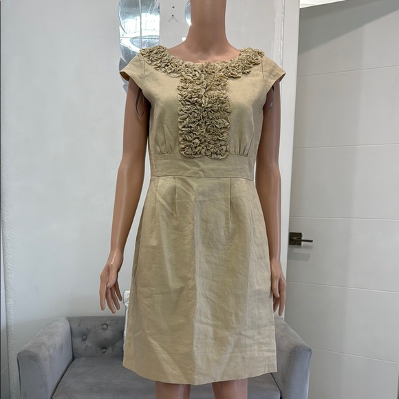 Taylor Dresses & Skirts - Taylor Cream Embellished A-Line Mini Dress